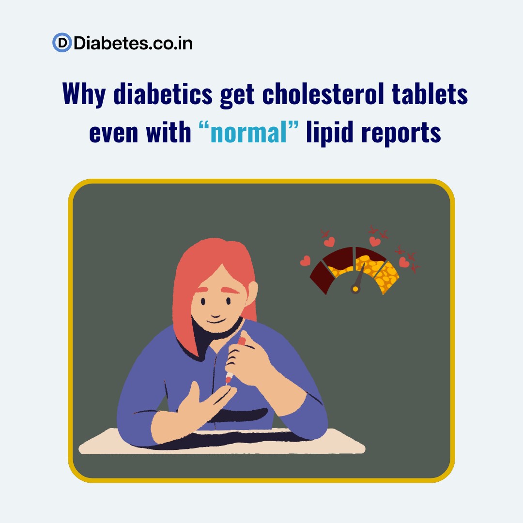 Why diabetics get cholesterol tablets even with “normal” lipid reports
