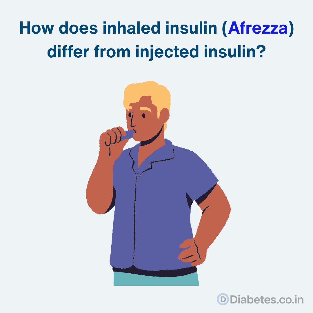 How does inhaled insulin (Afrezza) differ from injected insulin? How does inhaled insulin (Afrezza) differ from injected insulin?