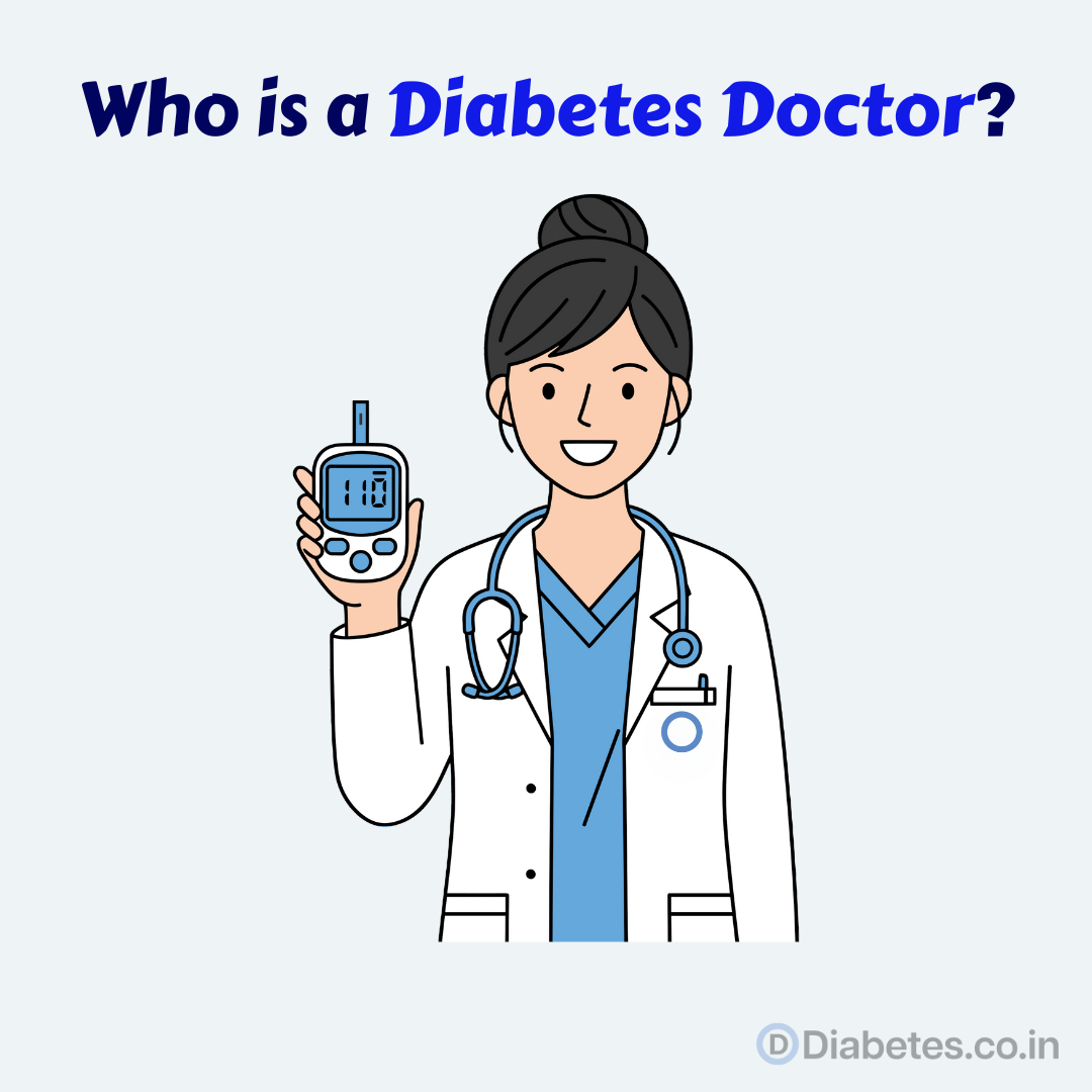 Who is a Diabetes Doctor? With diabetes symbol